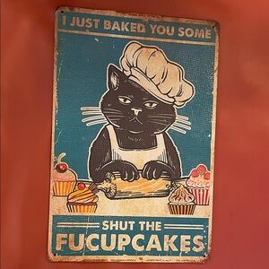 Vintage Style Cat Bakery Sign